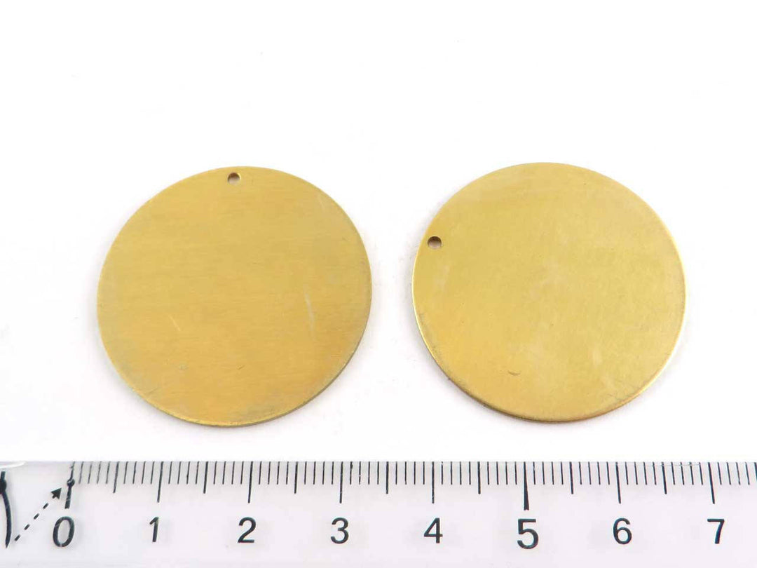 2x Pendentif disque 1mm (32mm) D-32/1H/S