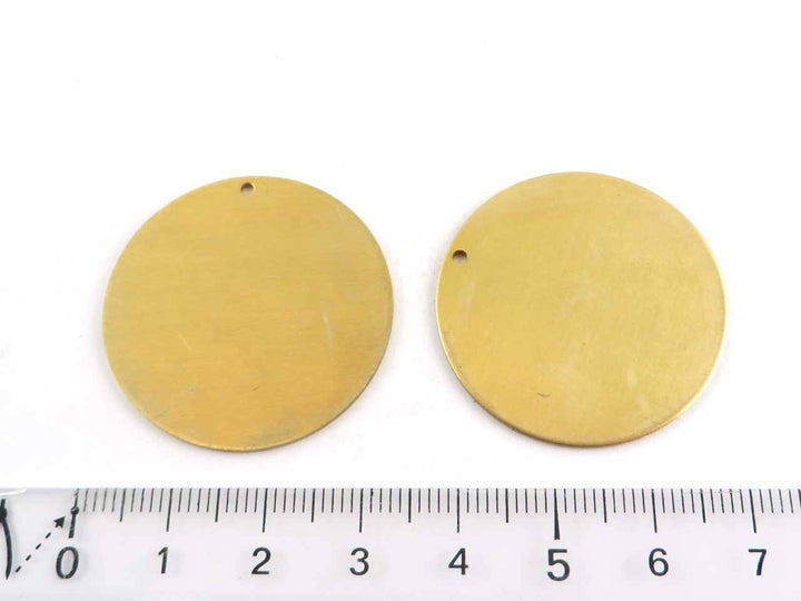 2x Pendentif disque 1mm (32mm) D-32/1H/S