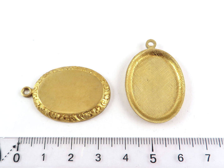 1x pendentif support cabochon 18 x 25 mm (24mm x 30mm) M-049