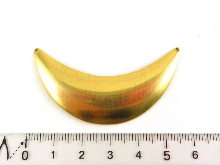 2x Connecteur croissant de lune bombé (56mm x 28mm) PV-155