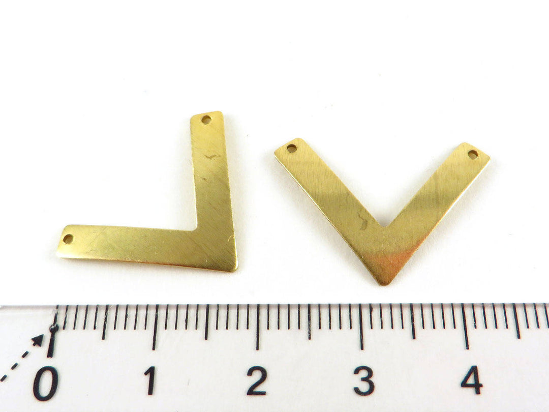 6x Connecteur chevron bombé (23mm x 16mm) PP-180