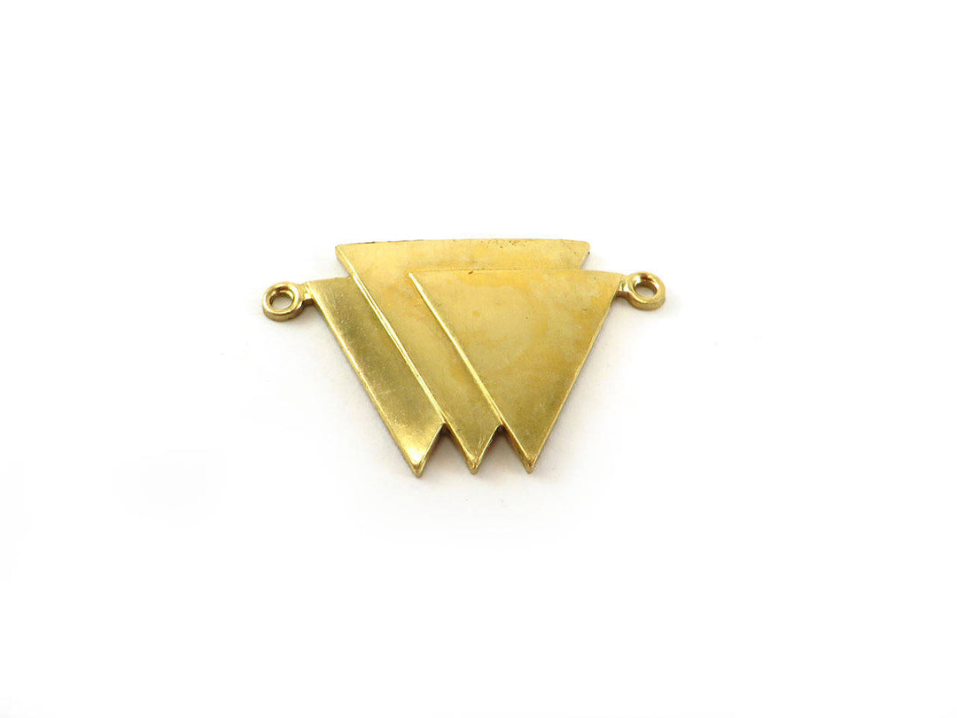 1x Connecteur triangle Art Déco (30mm x 18mm) PV-152