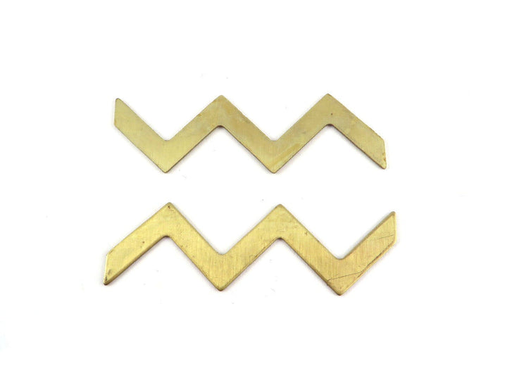 2x Estampe chevron zigzag (15mm x 65mm) PP-190