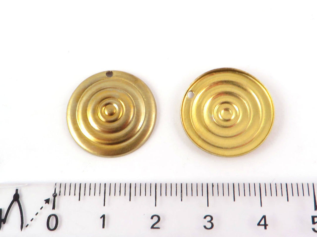4x Breloque disque cible bouclier (19mm) PV-129