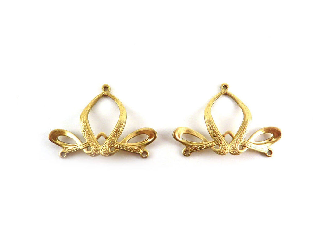 2x Connecteur ruban Art Nouveau (31mm x 21mm) V-062