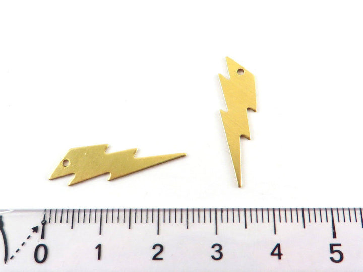 6x Breloque éclair foudre (25mm x 7mm) PP-147