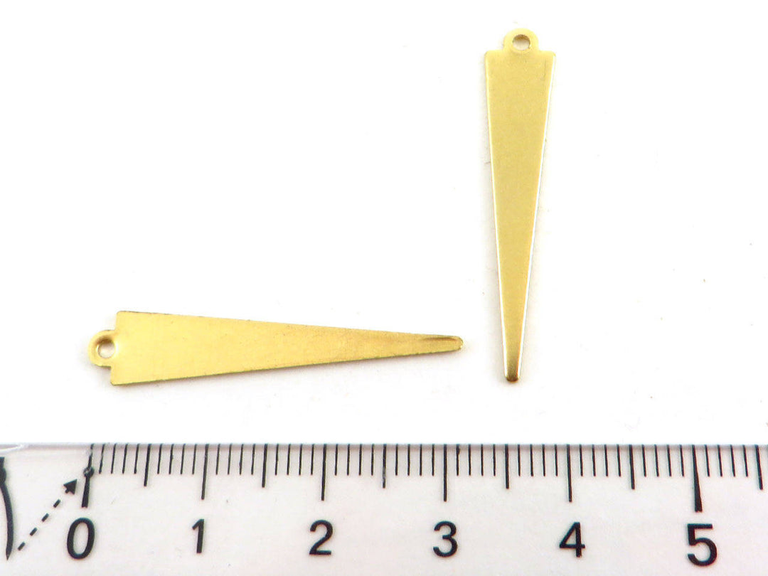 6x Breloque goutte triangle (33mm x 6mm) PP-079