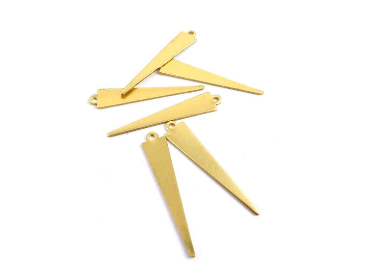 6x Breloque goutte triangle (33mm x 6mm) PP-079