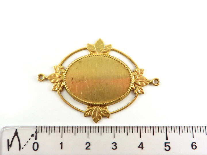 1x Support cabochon 18 x 25 mm Art Nouveau (34mm x 49mm) M-001
