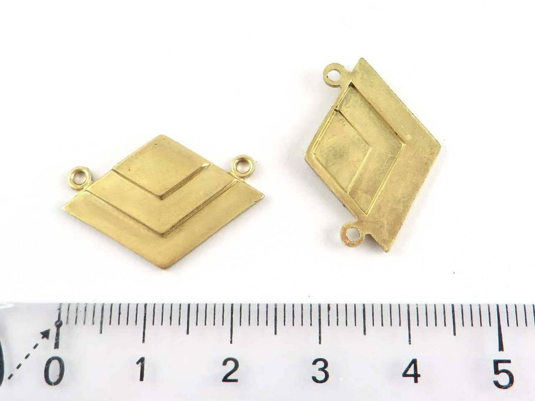 1x Connecteur losange Art Déco (17mm x 24mm) PV-170