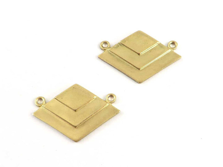 1x Connecteur losange Art Déco (17mm x 24mm) PV-170