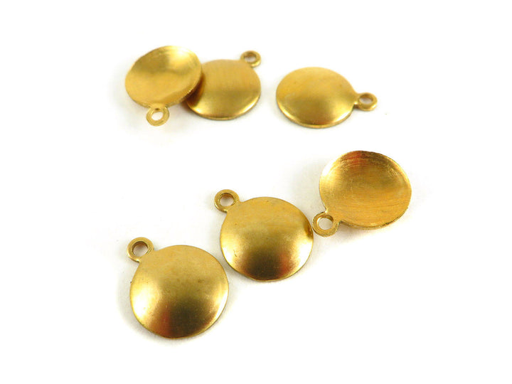 10x Breloque disque bombée (10mm) PV-075
