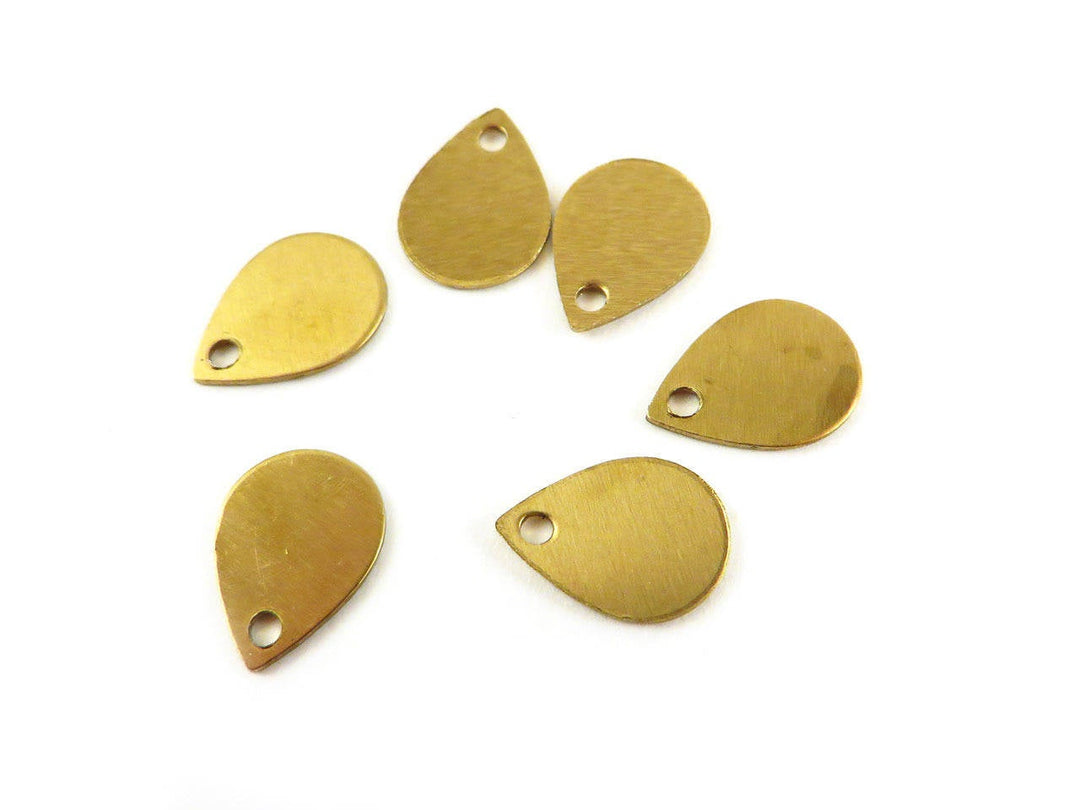 6x Breloque goutte (10mm x 7mm) PP-099