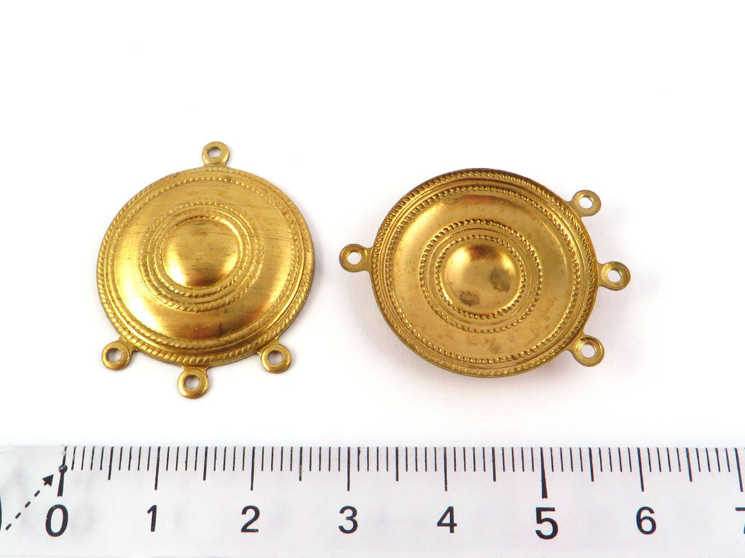 2x Connecteur chandelier disque bouclier cible 4 œillets (25mm) PV-133
