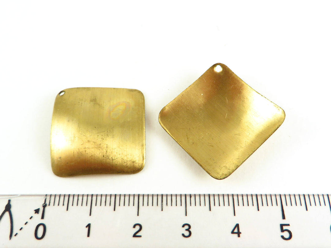 4x Breloque carré bombé (27mm x 27mm) PV-060