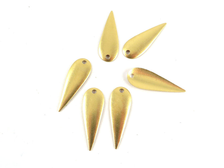 8x Breloque goutte inversée bombée (23mm x 8mm) PV-167