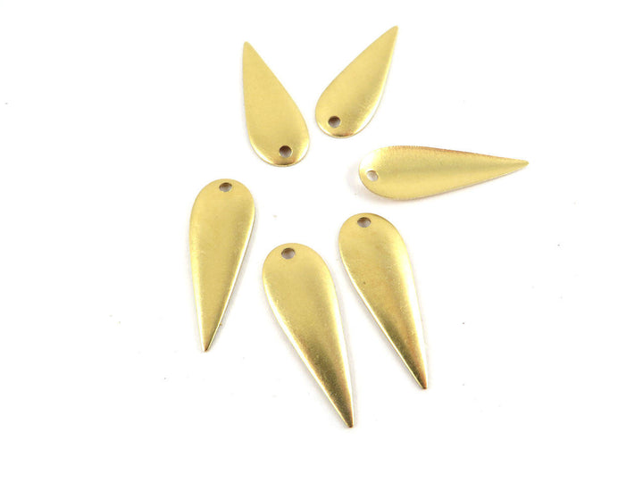 8x Breloque goutte inversée bombée (23mm x 8mm) PV-167