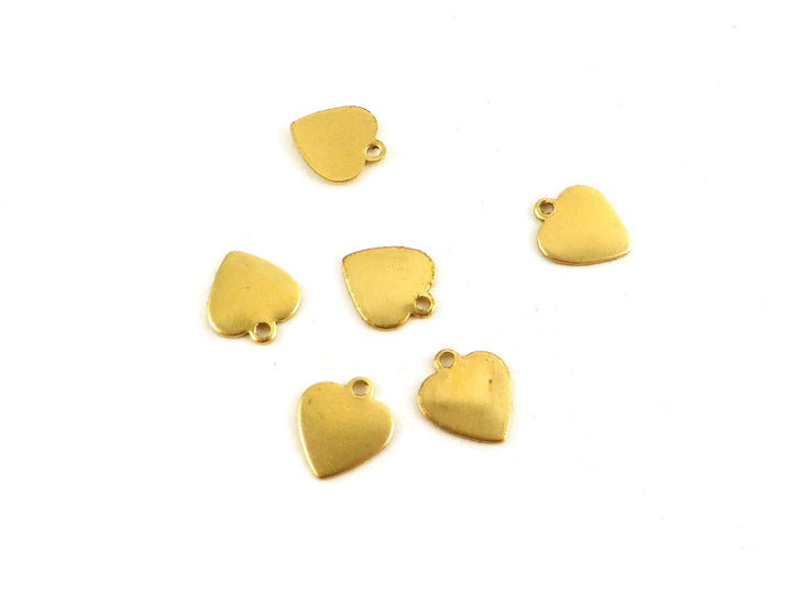 12x Breloque cœur (9mm x 9mm) CH-024