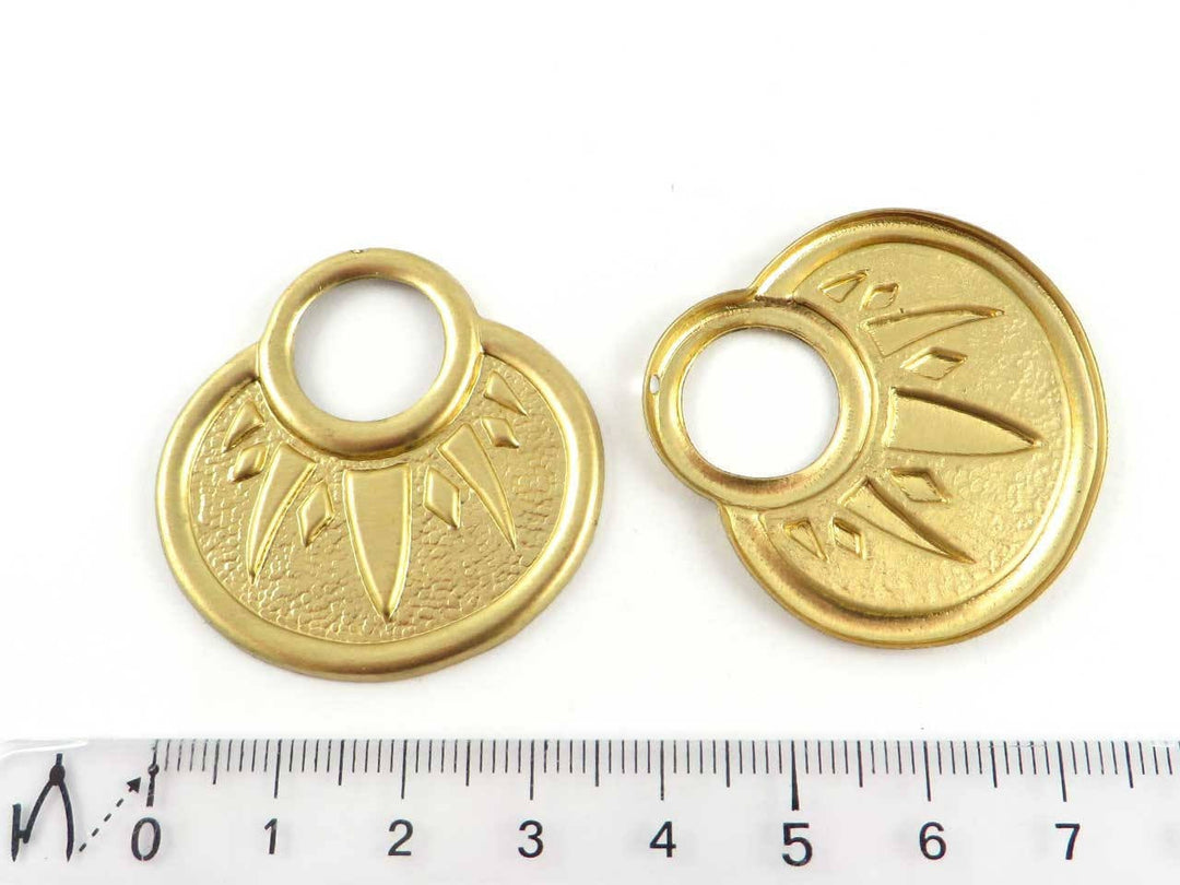 2x Pendentif goutte ajouré (38mm x 38mm) PV-191