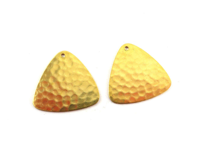 4x Breloque triangle médiator martelée (20mm x 21mm) PP-169