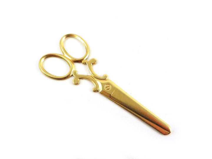 1x Pendentif paire de ciseaux vintage (65mm x 26mm) CH-080