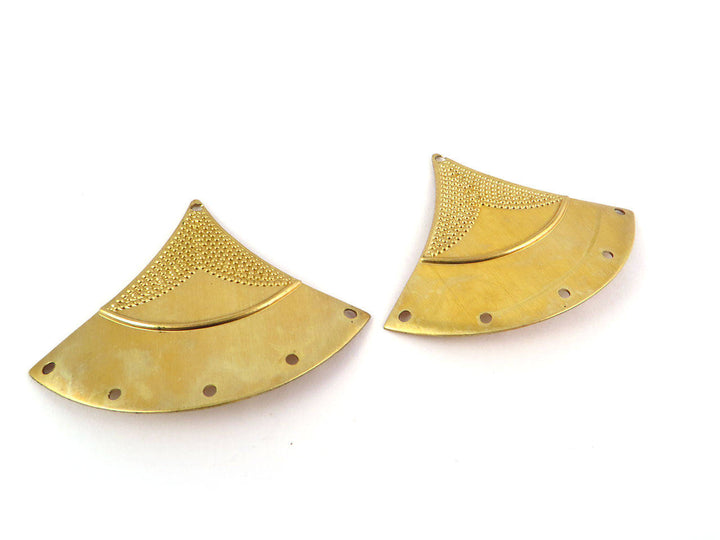 2x Connecteur triangle éventail 6 trous (31mm x 40mm) PV-117