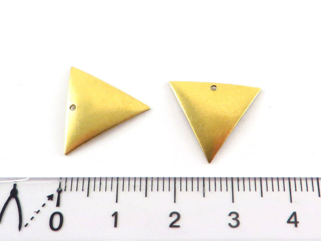 6x Breloque triangle bombé (15mm x 17mm) PV-105