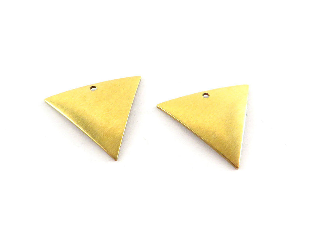 6x Breloque triangle bombé (15mm x 17mm) PV-105