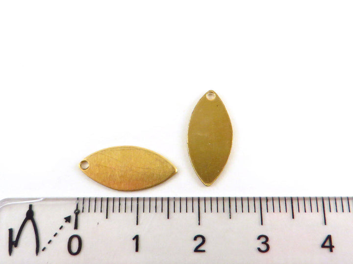 6x Breloque navette marquise (17mm x 8mm) PP-033