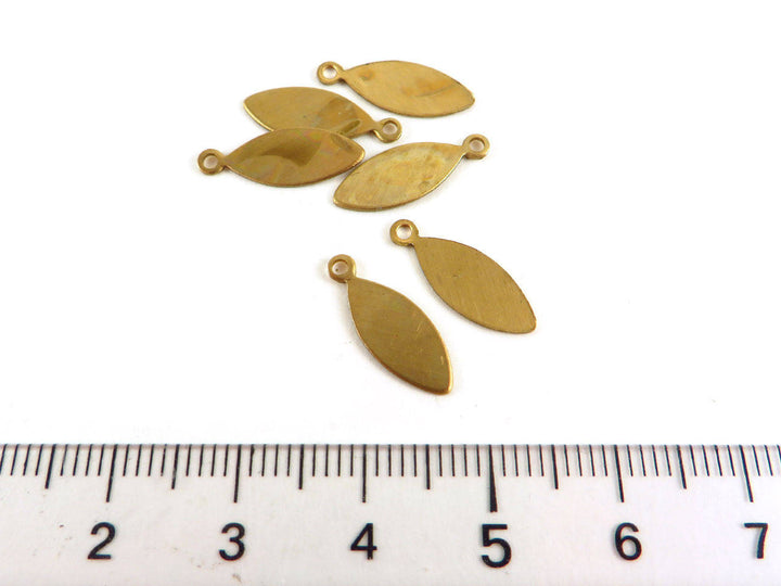 6x Breloque navette 1 œillet (15mm x 6mm) PP-085