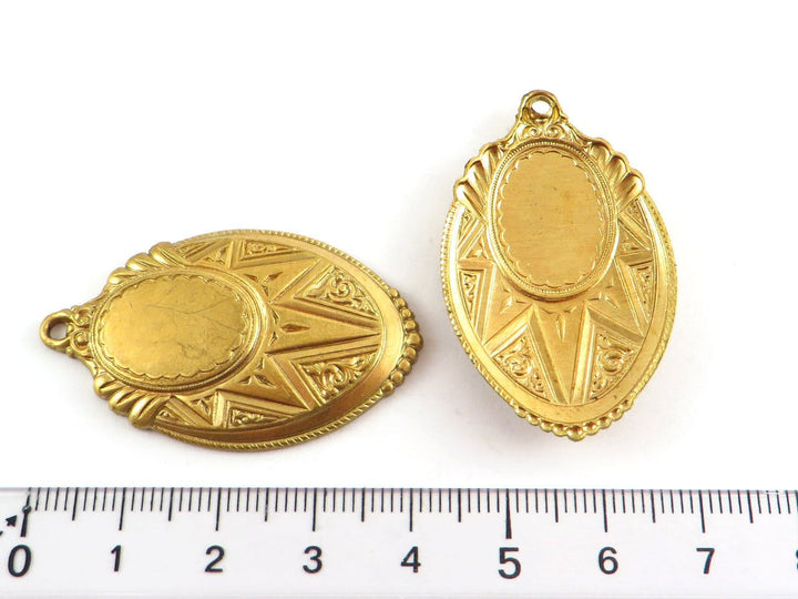 1x Pendentif support cabochon 13x18 ou 10x15 (42mm x 25mm) M-003