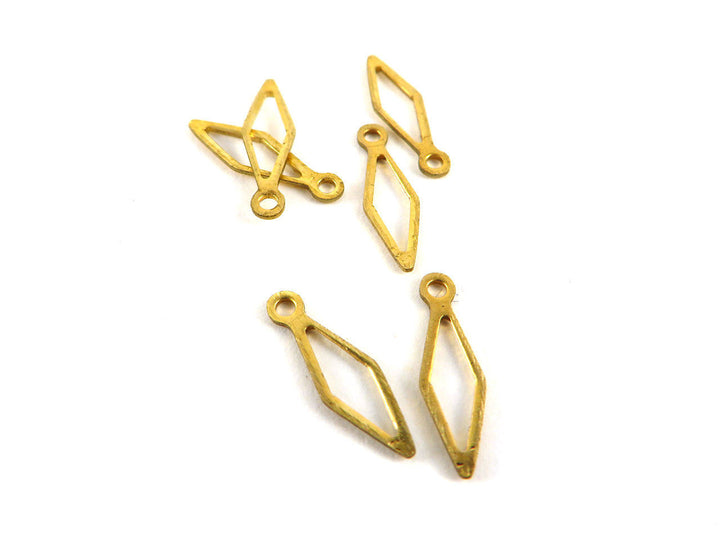 8x breloque losange évidé (9mm x 4mm) PP-126