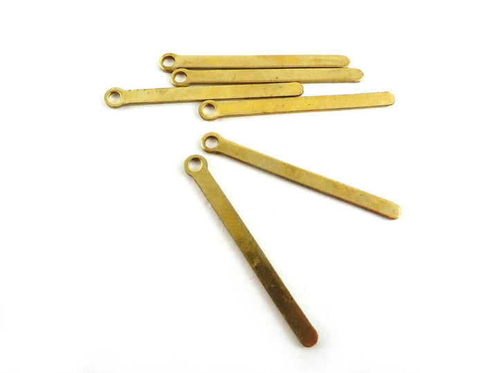 6x Breloque barre (30mm x 2mm) PP-061