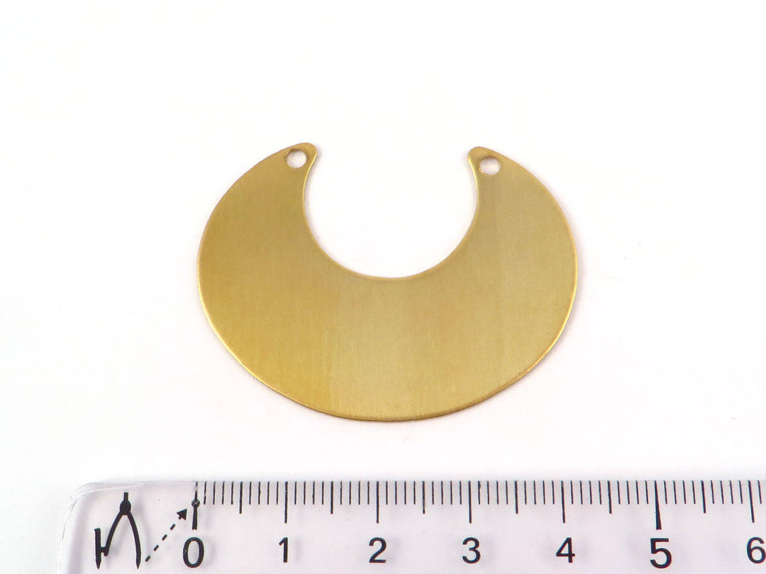 2x Connecteur croissant de lune 2 trous (45mm x 34mm) PP-172