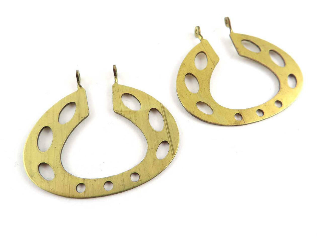 2x Connecteur poire palet ajouré organique (31mm x 33mm) PP-241