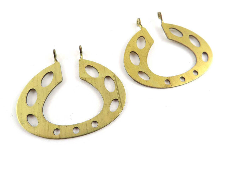 2x Connecteur poire palet ajouré organique (31mm x 33mm) PP-241