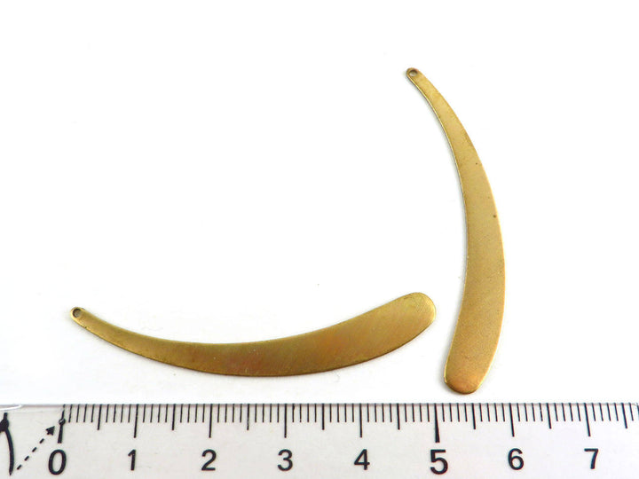 4x Breloque goutte courbée (51mm x 6mm) PP-047