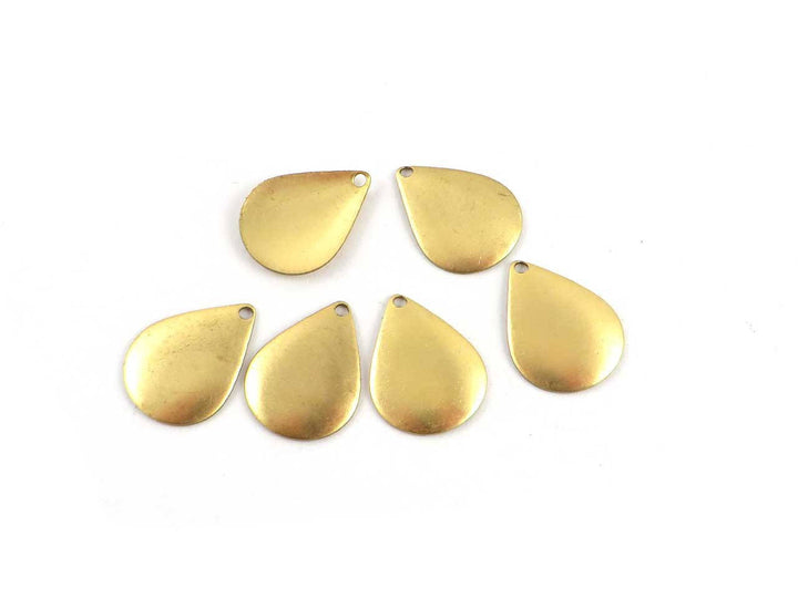 4x Breloque goutte bombé (12mm x 16mm) PV-161