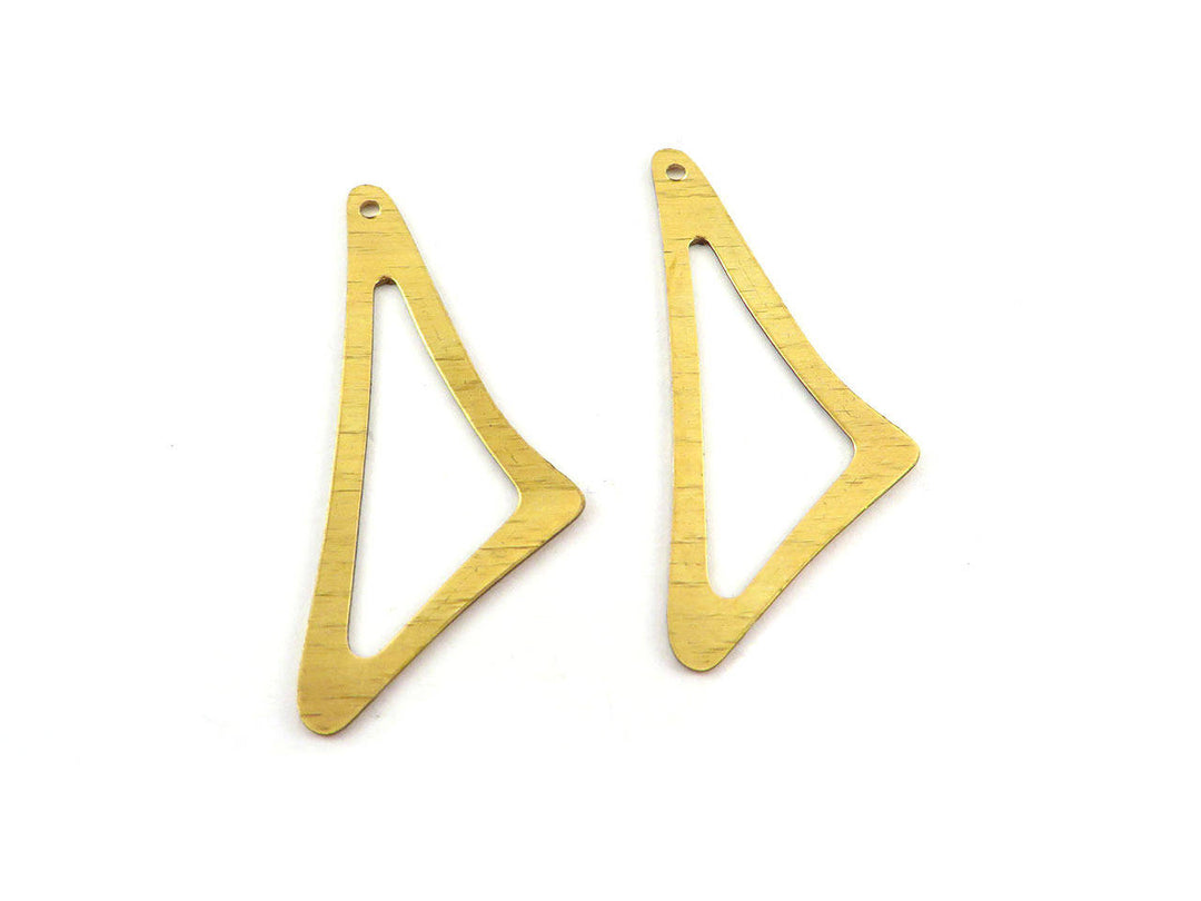 2x Breloque goutte triangle ajouré (39mm x 16mm) PP-252