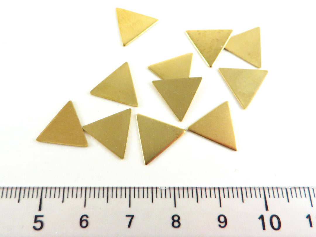 6x Breloque triangle sans trou (13mm x 11mm) PP-049