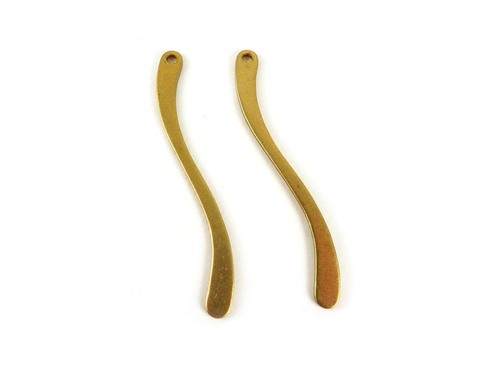 6x Breloque ondulée vague (43mm) PP-138