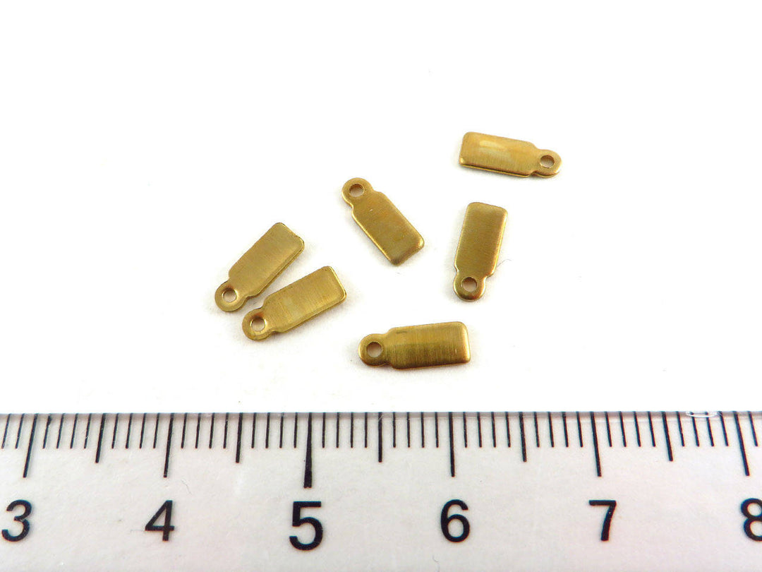 6x Breloque barre rectangle (8mm x 3mm) PP-068