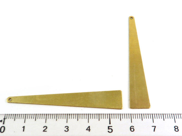 4x Breloque triangle allongé (57mm x 10mm) PP-036