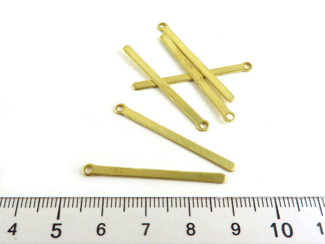 6x Breloque barre (35mm x 2mm) PP-062