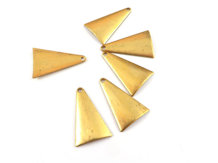 4x Breloque triangle bombé (20mm x 13mm) PV-022