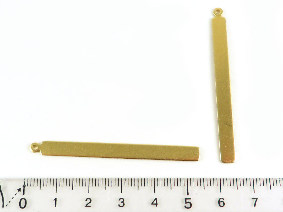 4x pendentif barre rectangle (54mm x 5mm) PP-140