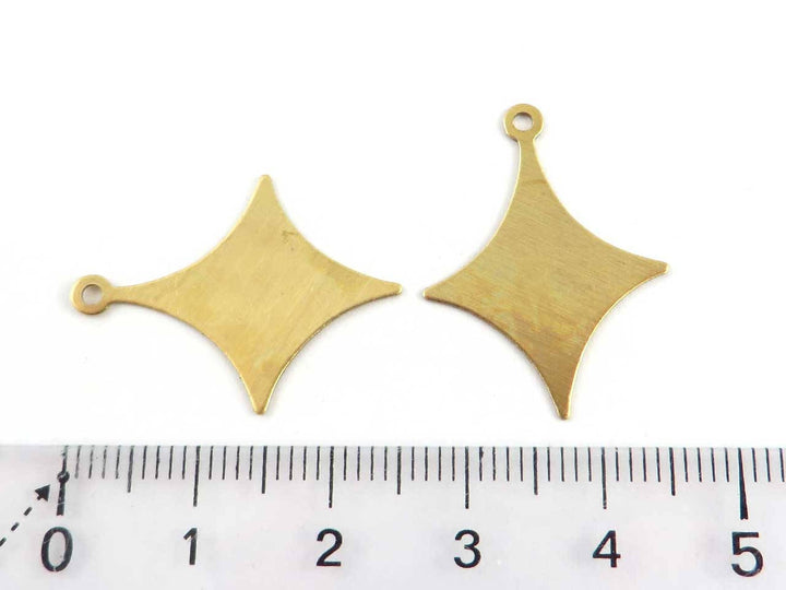 6x Breloque étoile (20mm x 26mm) PP-208