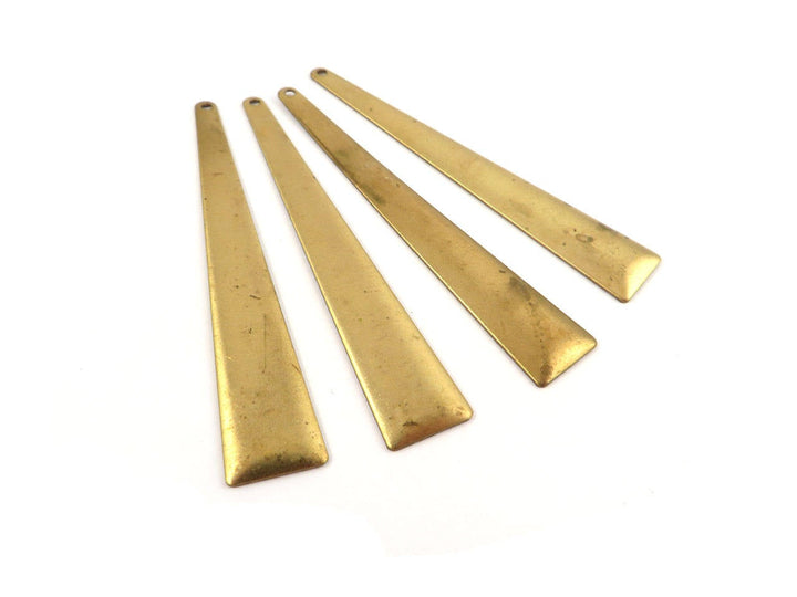 4x Breloque barre goutte triangle (57mm x 10mm) PV-031