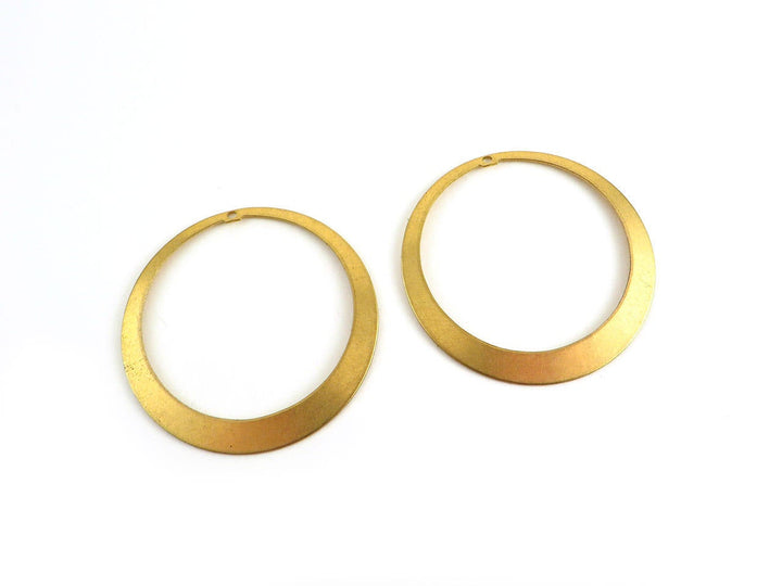 2x Pendentif disque créole (47mm) PP-225