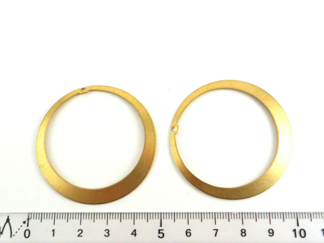 2x Pendentif disque créole (47mm) PP-225